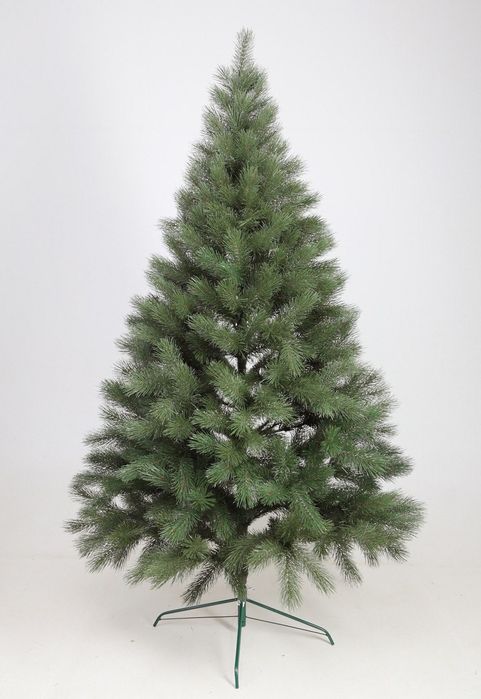 Ялинка штучна зелена засніжена ПВХ лита ёлка искусственная зелёная