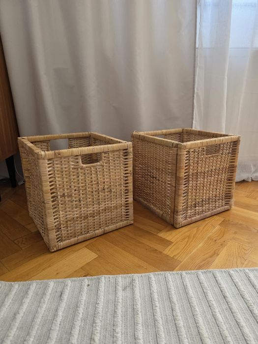 Ikea Branas rattanowy wkład do regału kallax