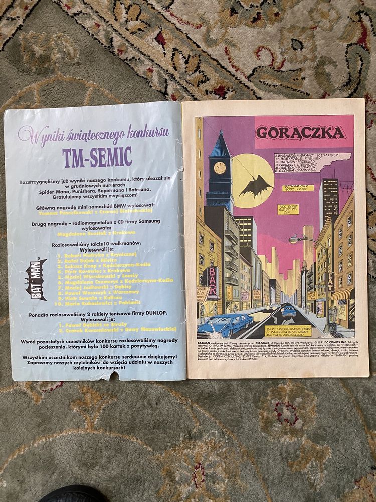 Batman Tm Semic 6/1992 Przedstawiamy Brzuchomówcę