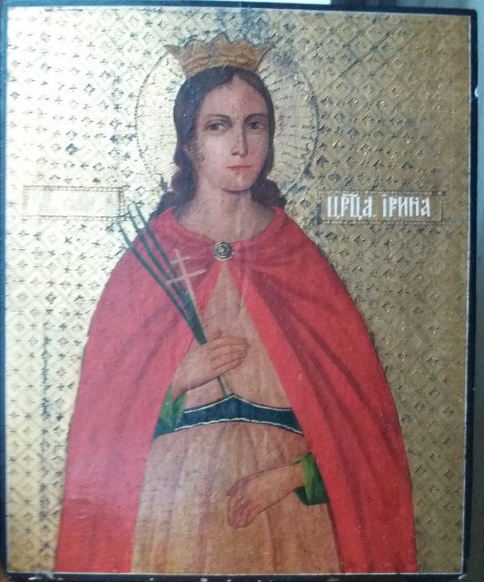 Икона Св. царица Ирина 19 век