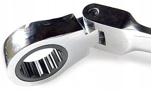 Набор ключей рожково-накидных с трещоткой и шарниром 8 шт SILVER