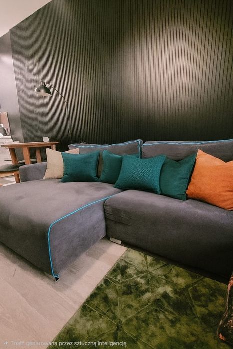 Rogówka/kanapa szara