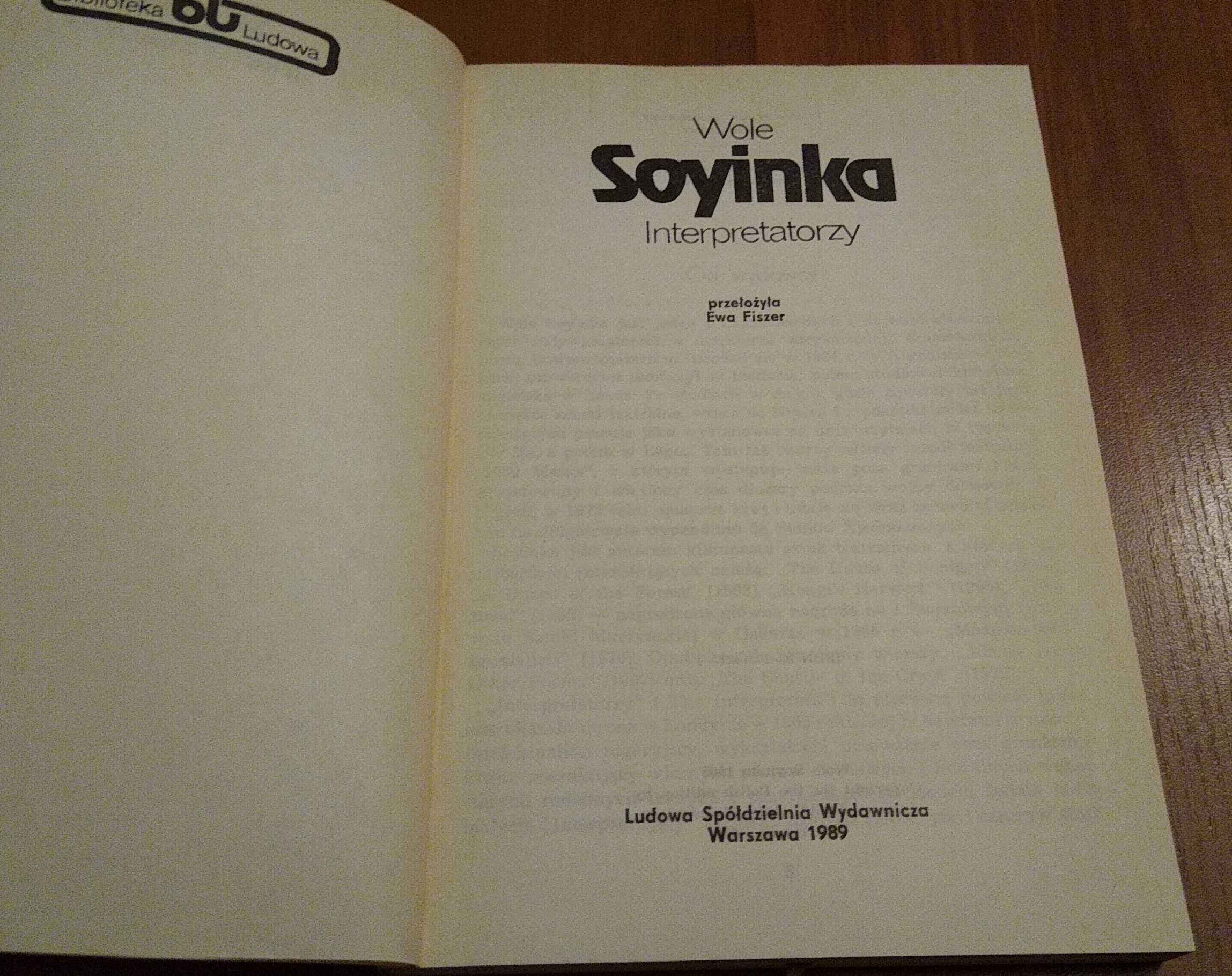 Interpretatorzy / Wole Soyinka ; przeł. Ewa Fiszer.