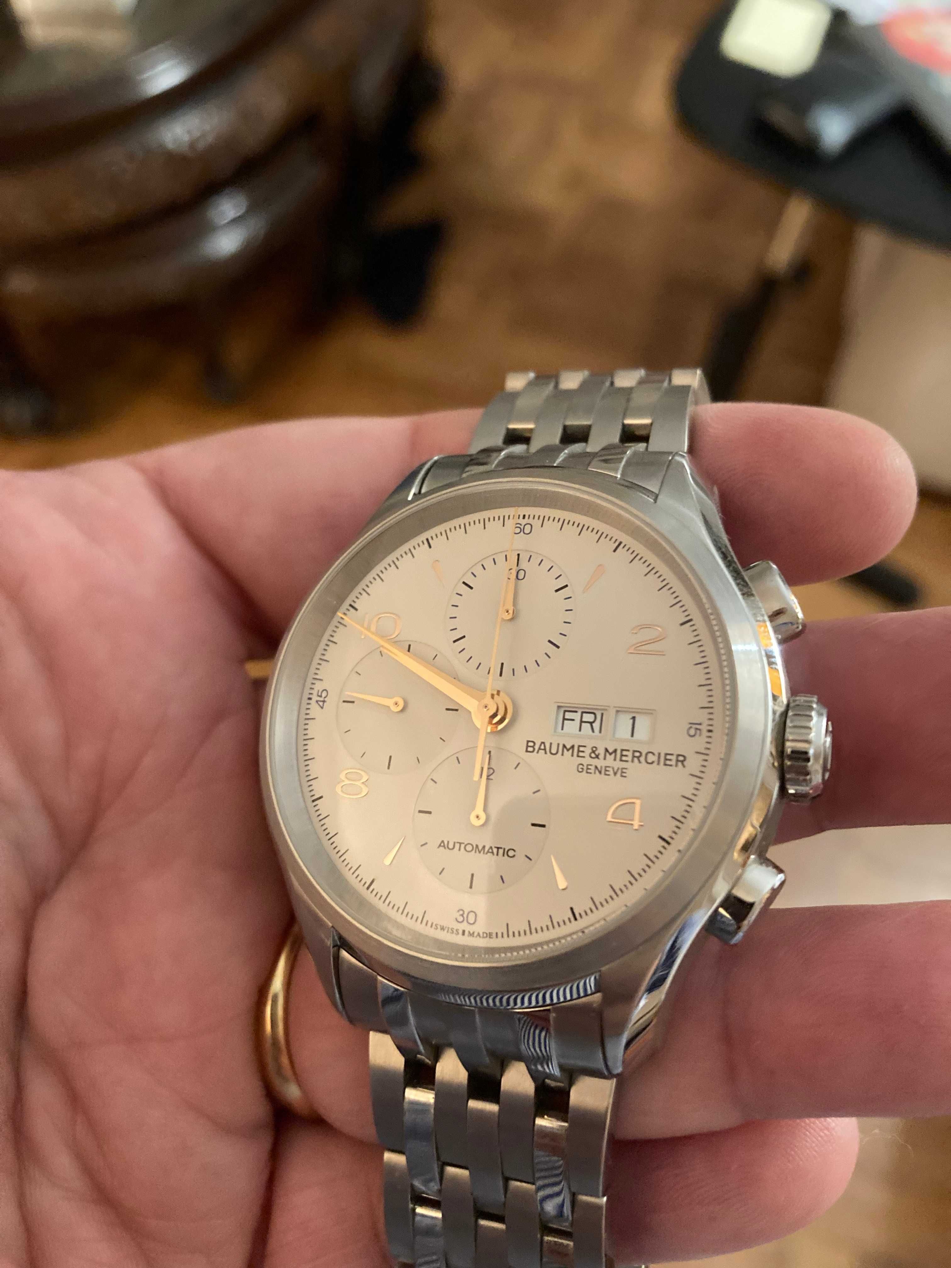Baume Mercier  Clifton cronografo - como novo