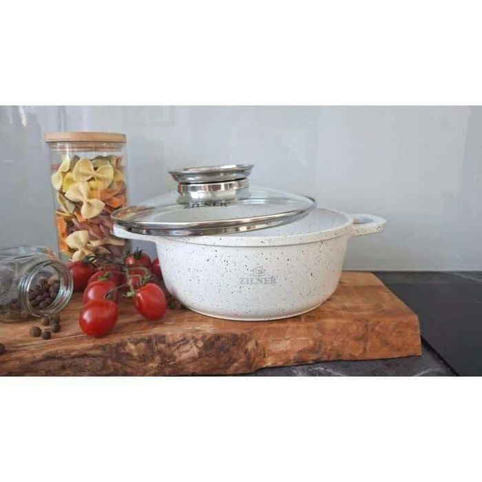 Zestaw Garnków Marmurkowych 12 EL KOMPLET GARNKI PREMIUM ZILNER