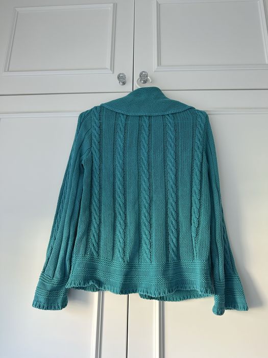 Turkusowy sweter vintage George S
