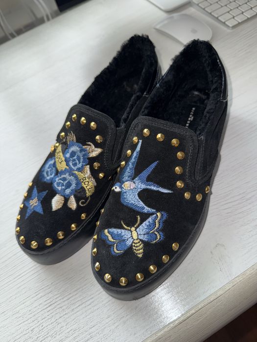 Слипоны на меху John Richmond оригинал