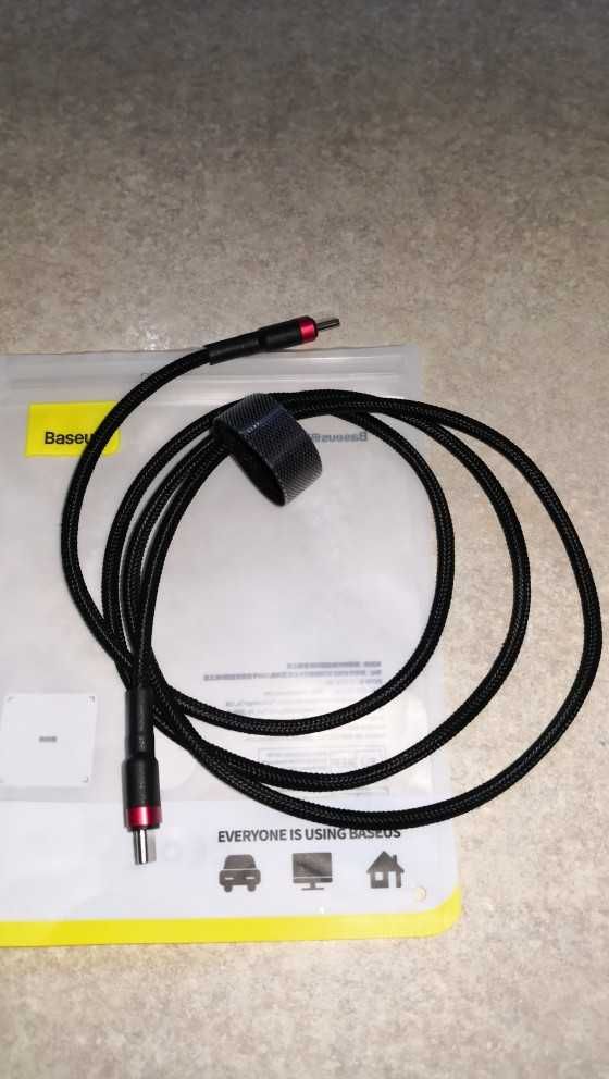 Baseus кабель зарядный USB C на USB Type C, 60W