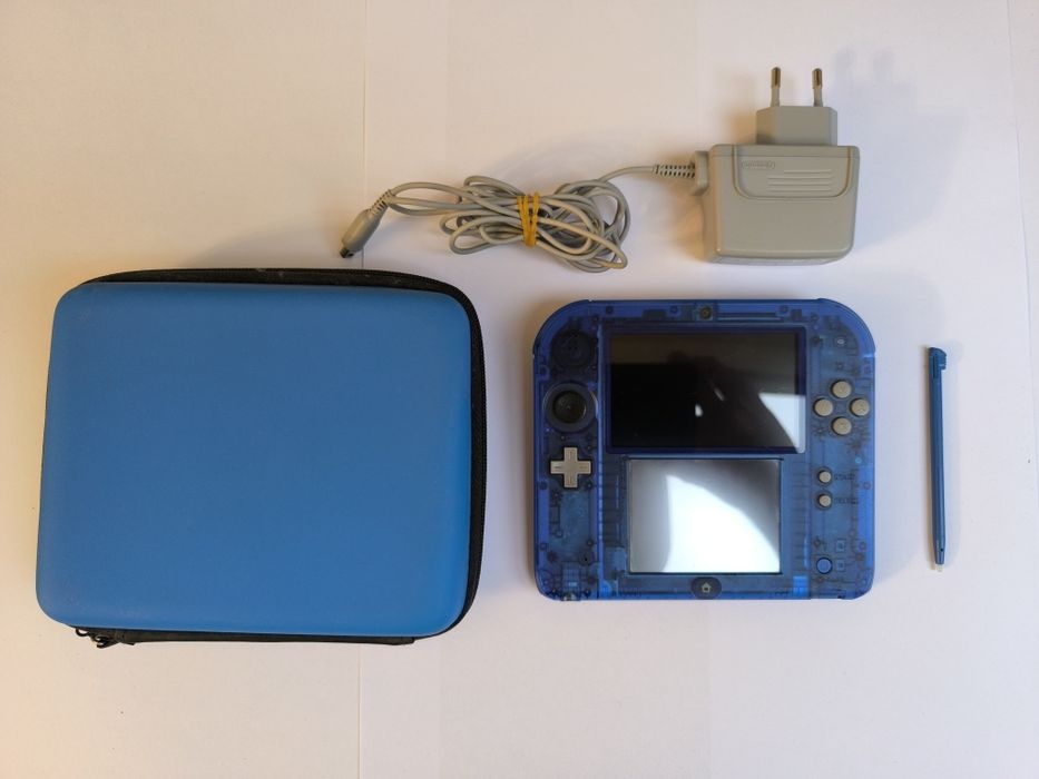 Konsola Nintendo 2ds transparent blue z pokrowcem