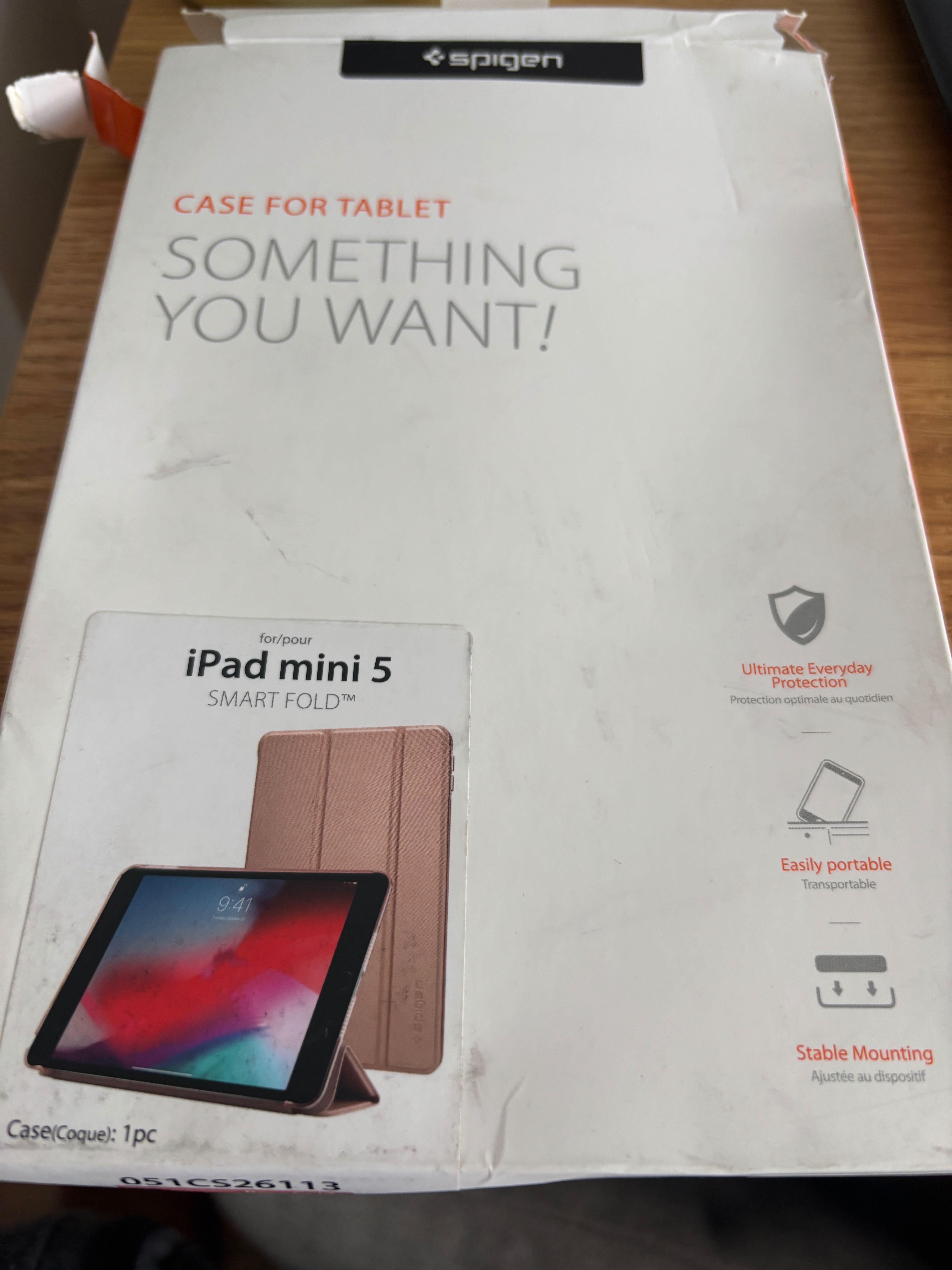 Etui na tablet Spigen Smart Fold iPad mini 5 2019 Różowe 7,9