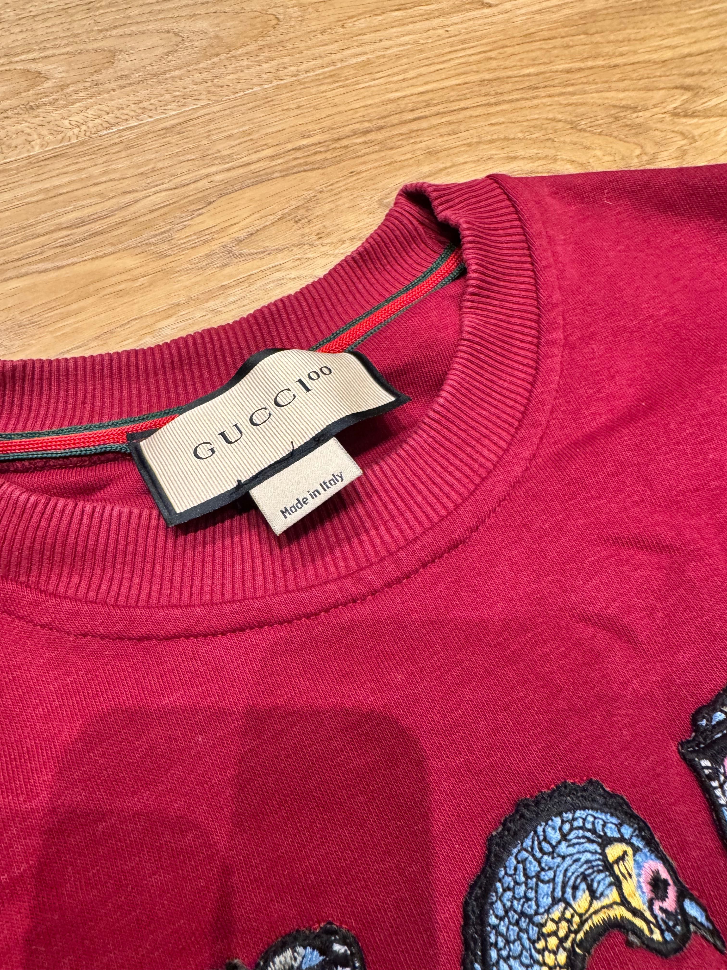 Bluza Gucci czerwona męska M