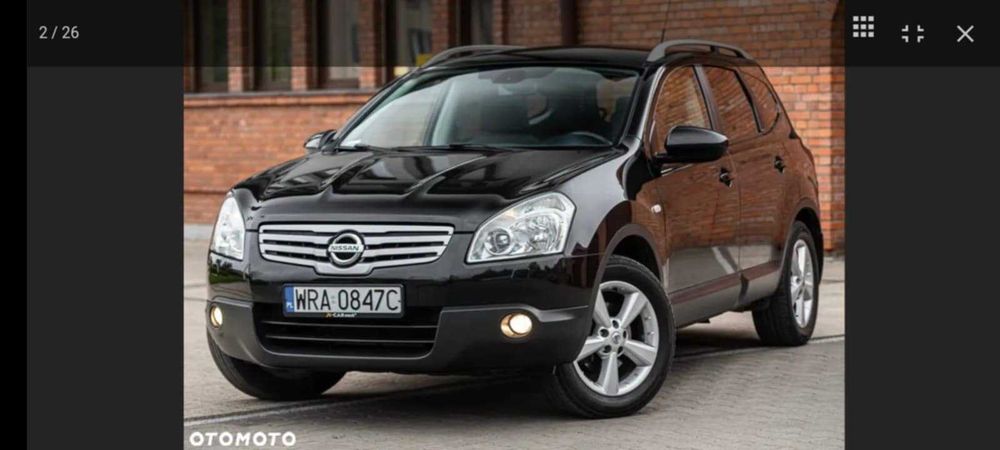 Nissan Qashqai+2 2.0 B+gaz full servis, bezwypadkowy
