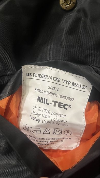 бомбер ma1 jacket