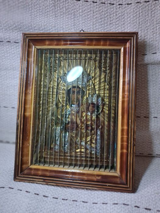 Obraz religijny prl trójwymiarowy