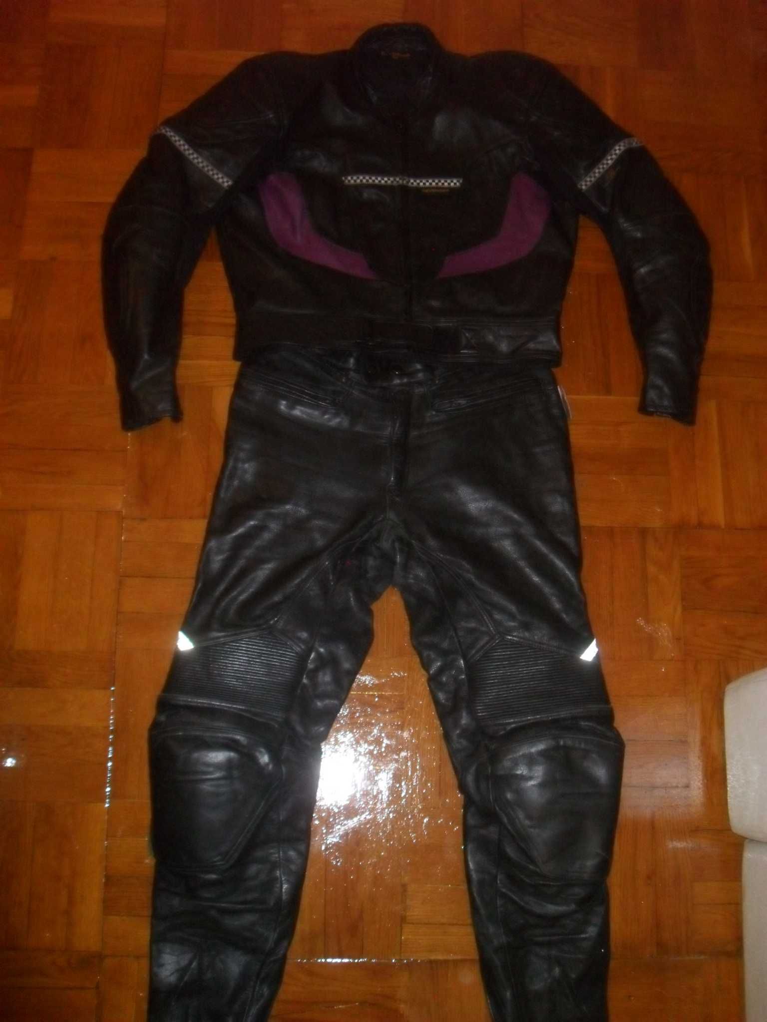 Мотокостюм кожаный REVENGER + POLO( Германия ) , размер M-L( 50-52 )