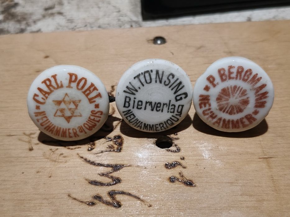 Zestaw Neuhammer porcelanki korki z butelek