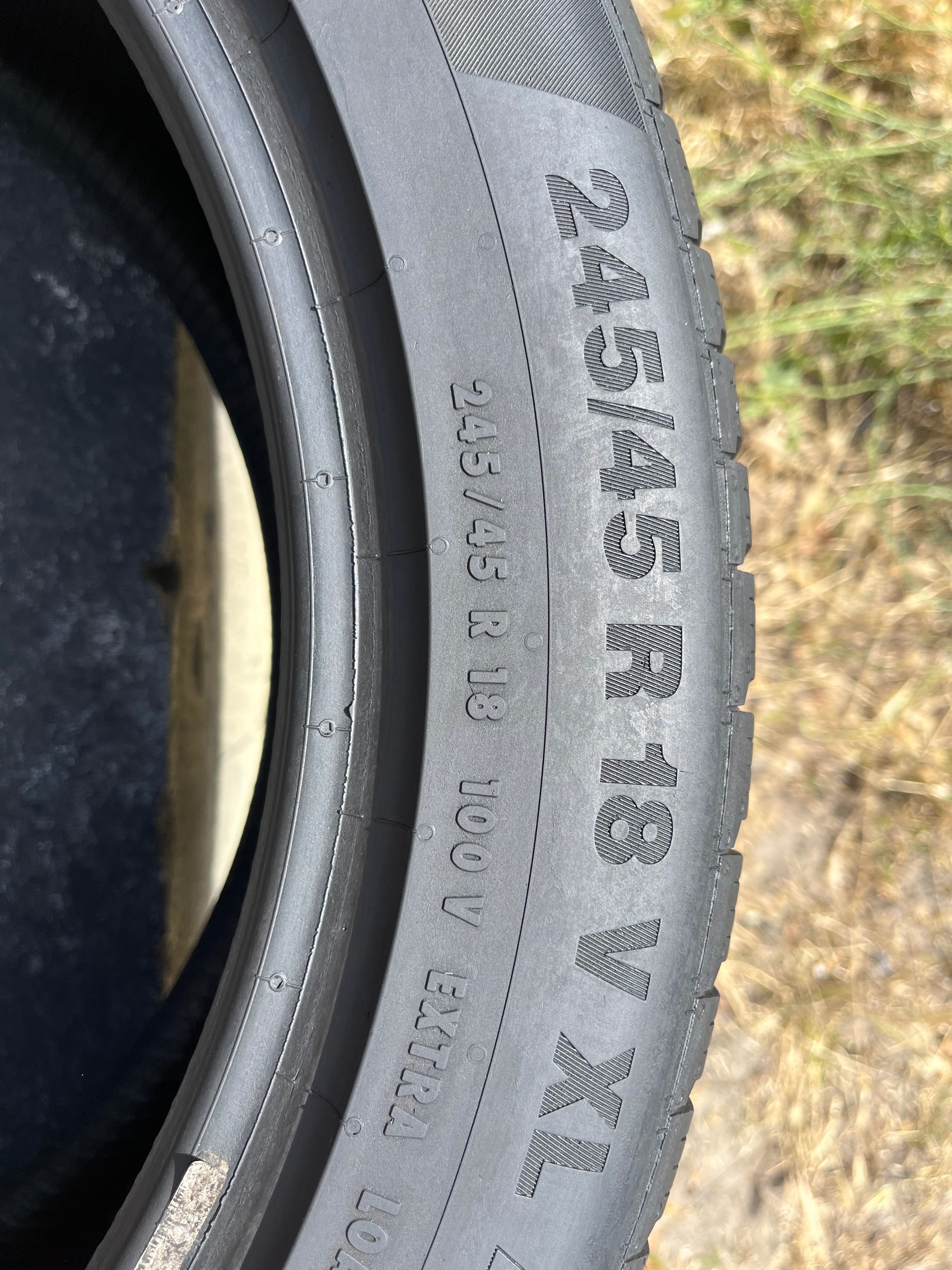 Резина 245/45 r18 Continental ts850 4 зимние шины как новые