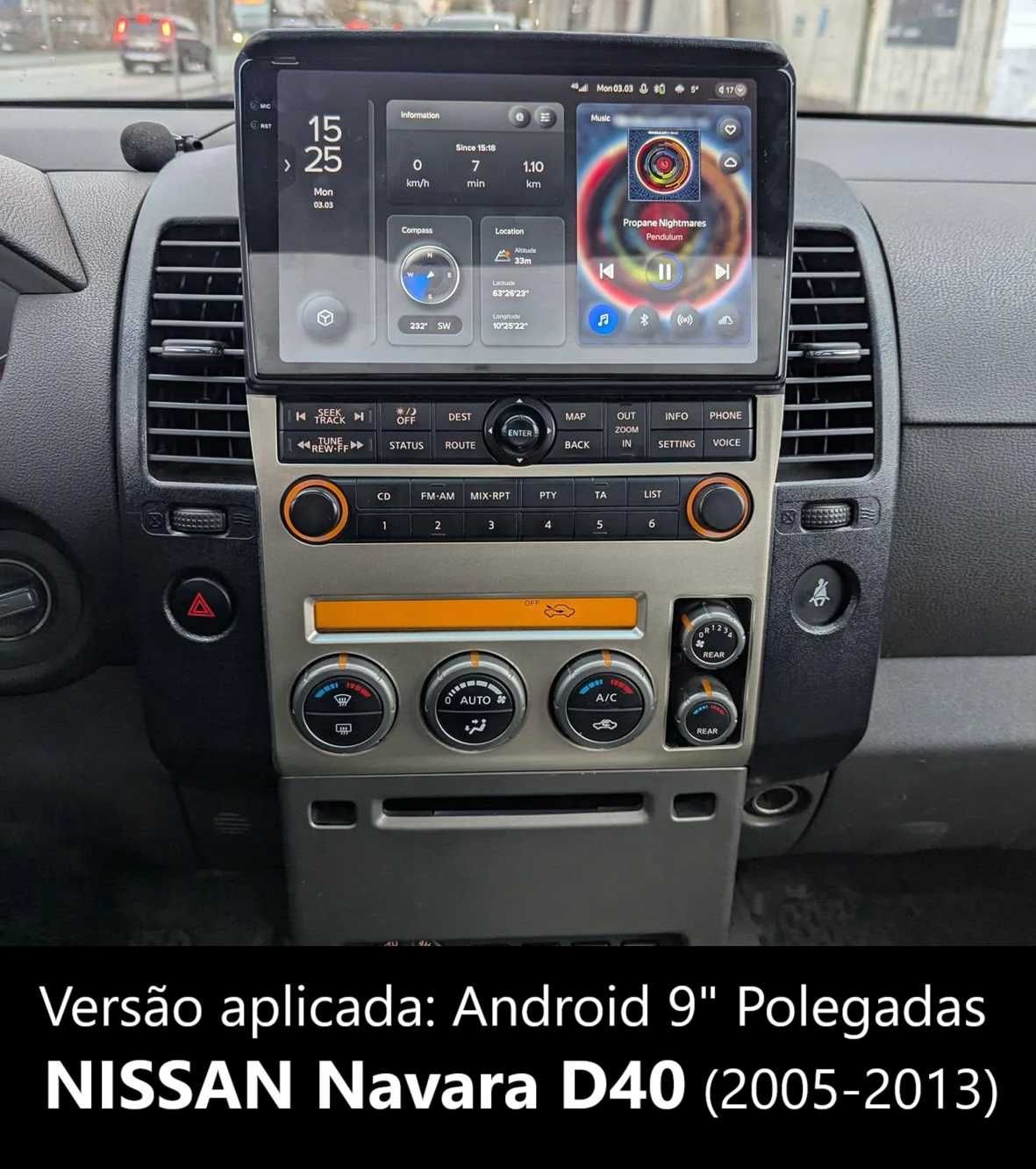 Rádio 2DIN • Nissan NAVARA • D40 / D23 / NP300 • Android 4+32GB