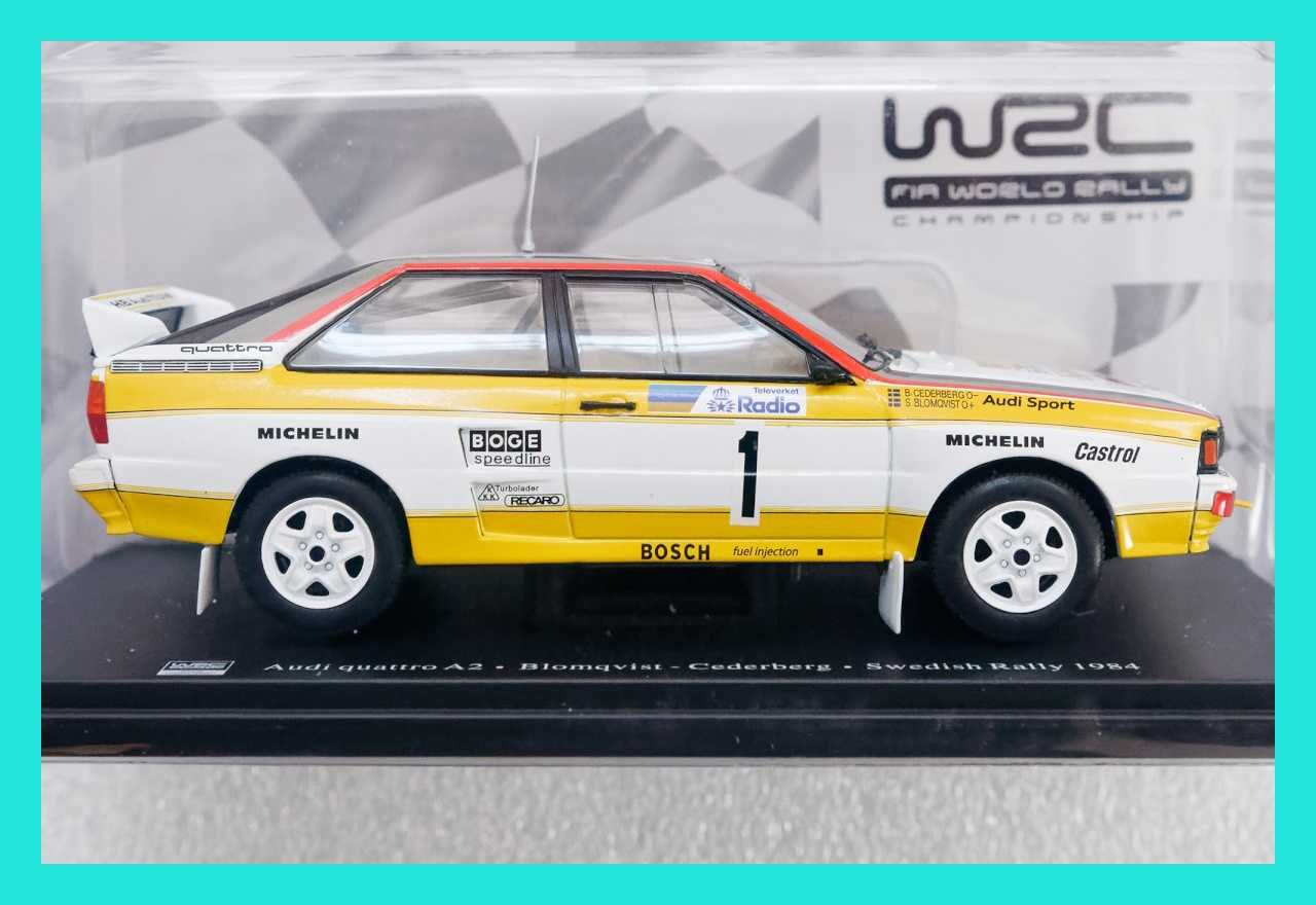 AUDI QUATTRO A2 1:24 Hachette WRC 1984 Stig Blomqvist