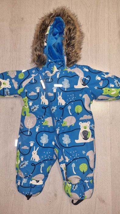 Зимовий комбінезон на хлопчика р.74