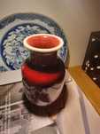 Pequeno Vaso " sangue de boi" chines companhia das indias