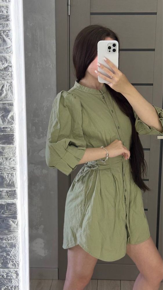 Сукня сорочка корсетна  шнурівка зав'язки zara