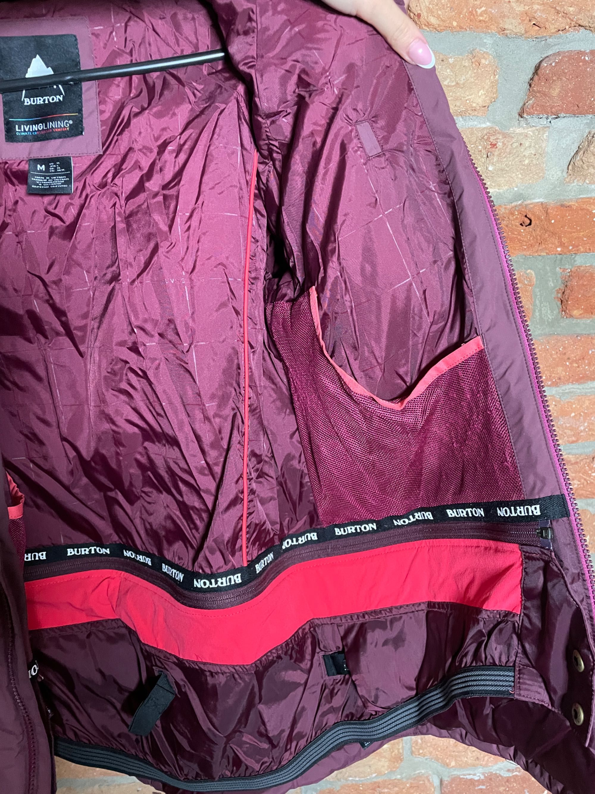 Burton M kurtka snowboard damska living linning