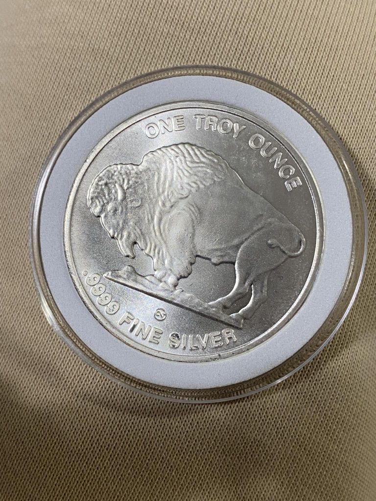 Срібна монета Індіанець Буффало Silver Buffalo Proof 1 унція