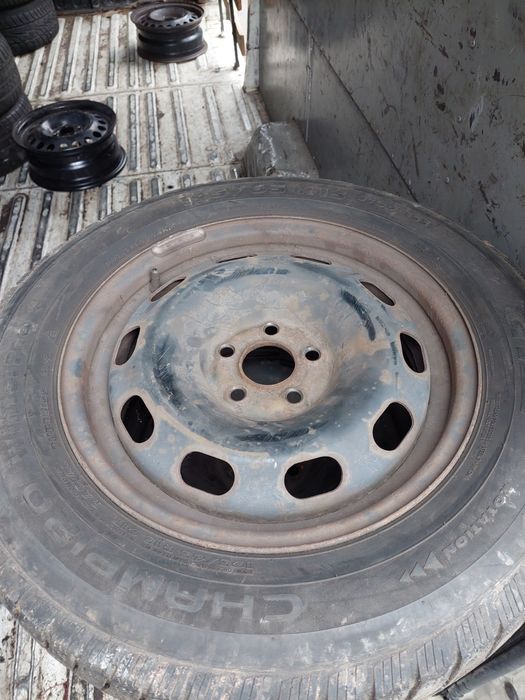 Колеса в сборе, Шкода Тур, Гольф 4. 5/100/15. Шины зима 195/65/15.