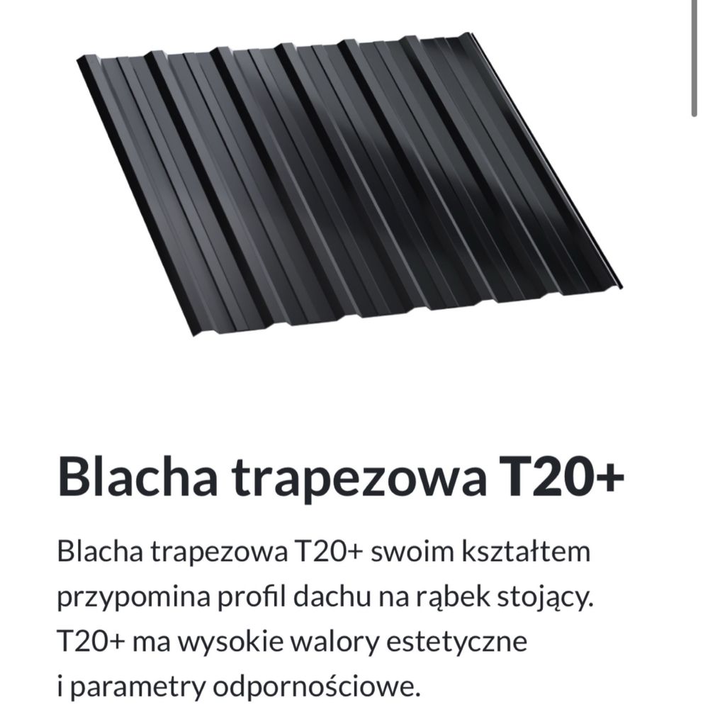 blacha trapezowa T14 T18 T20+ połysk mat