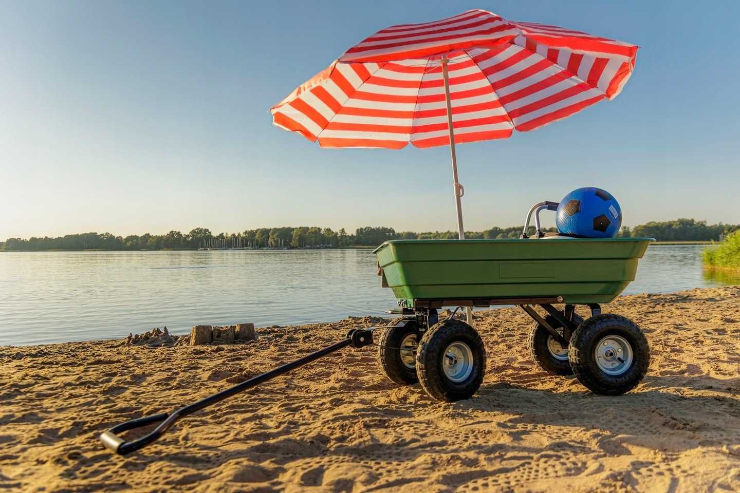WÓZEK Ogrodowy Przyczepka Taczka WYWROTKA 75l 200kg