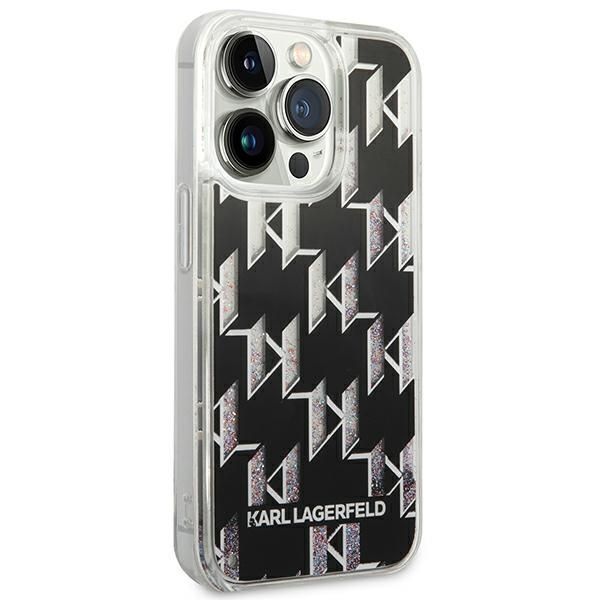 Etui Karl Lagerfeld iPhone 14 Pro 6,1" Liquid Glitter Monogram