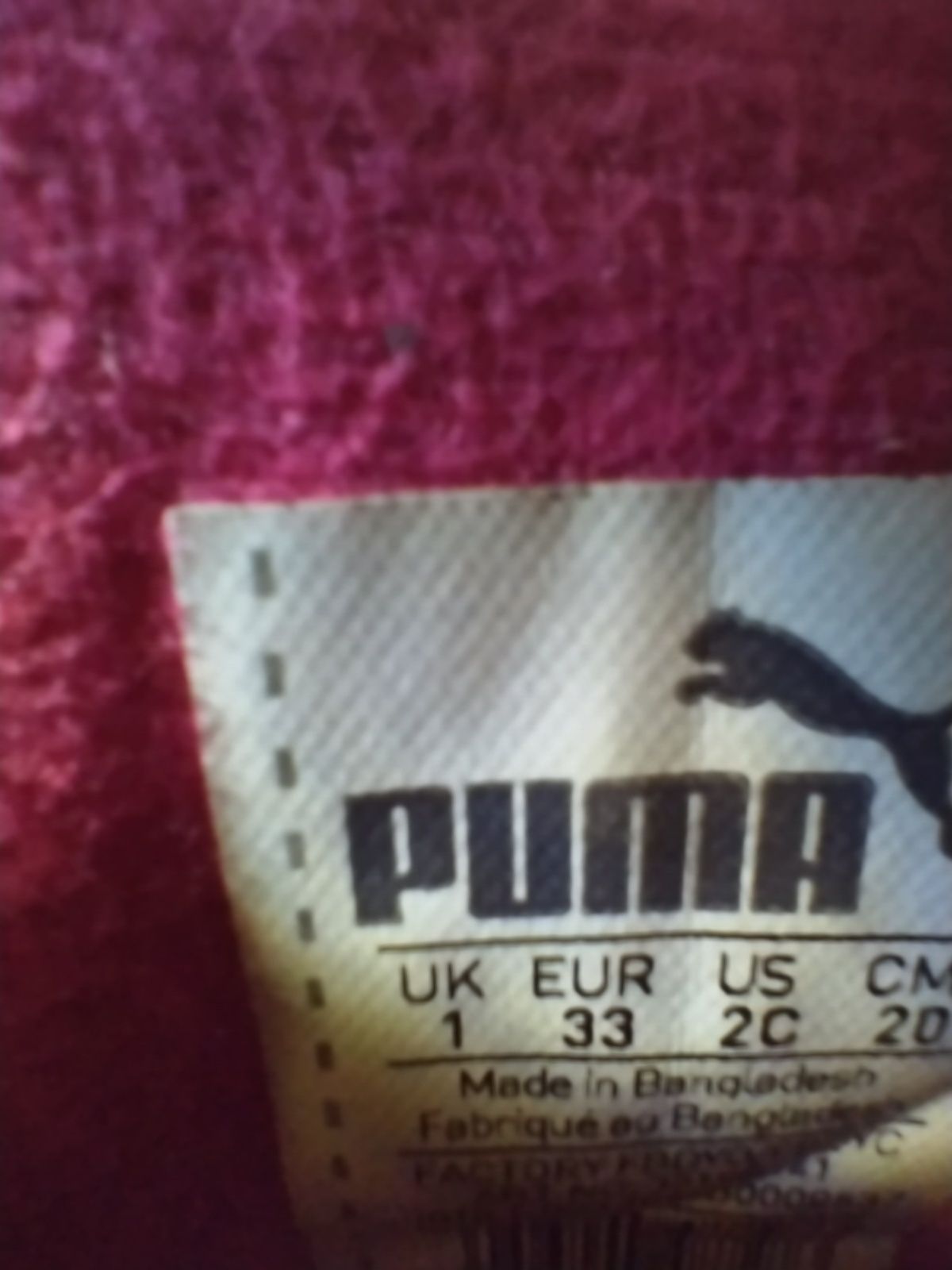 Buty Puma rozmiar 33
