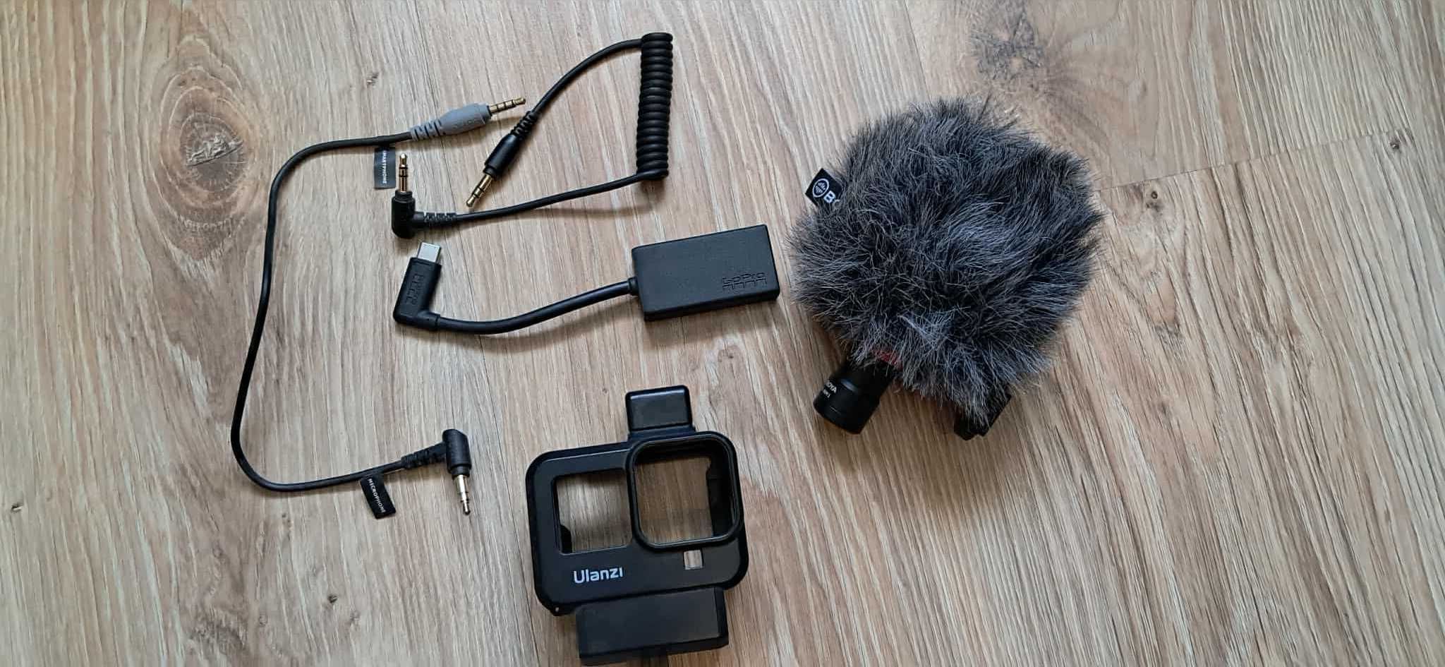 Adapter do mikrofonu Gopro 8 9 10  Hero Black Mikrofon obudowa ulanzi