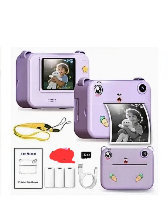 Дитячий фотоапарат з миттєвим друком, іграми та селфі. Різні моделі