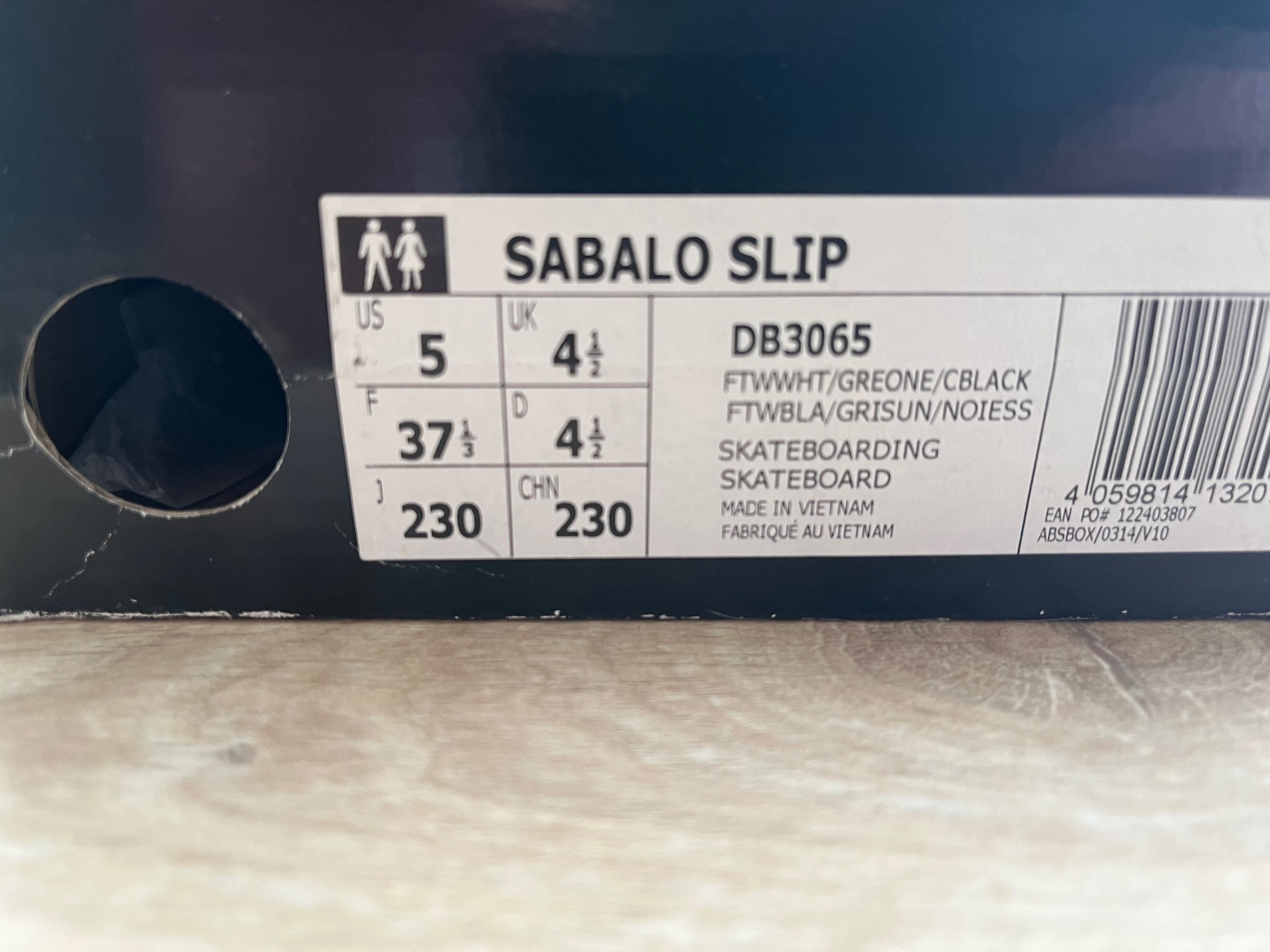 Trampki, Adidas Sabalo slip, rozmiar 37