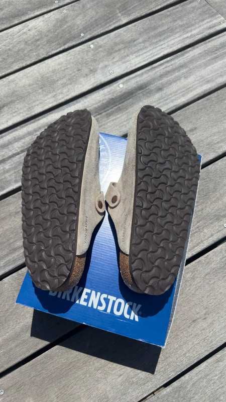 "Buty męskie i damskie" Birkenstock Brązowe chodaki Roz 37