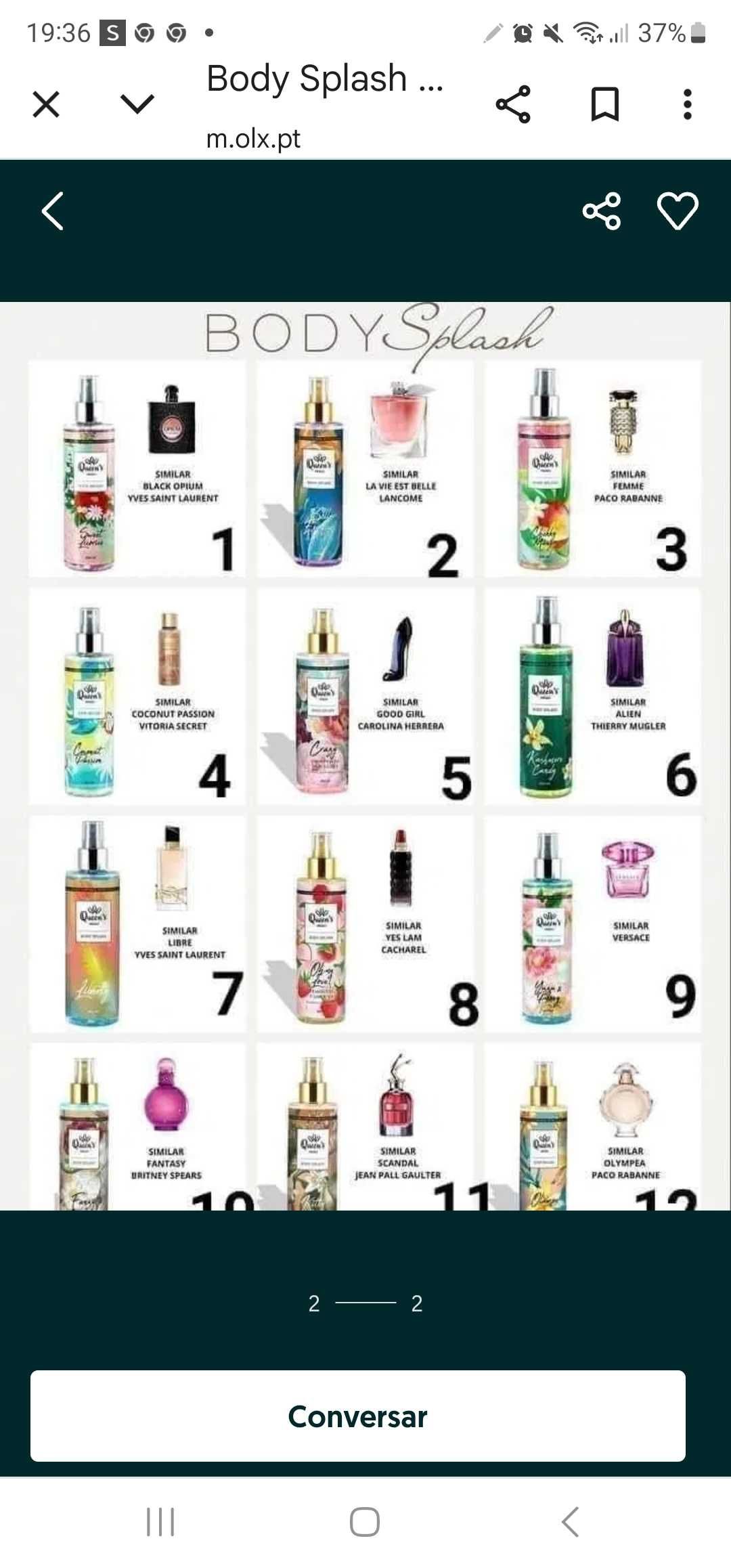 Body splash prady