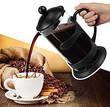 zaparzacz kawiarka dzbanek do kawy herbaty szklany czarny