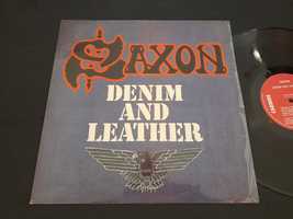 Disco SAXON vinil LP Denim and Leather - Raro e Presuntos Implicados