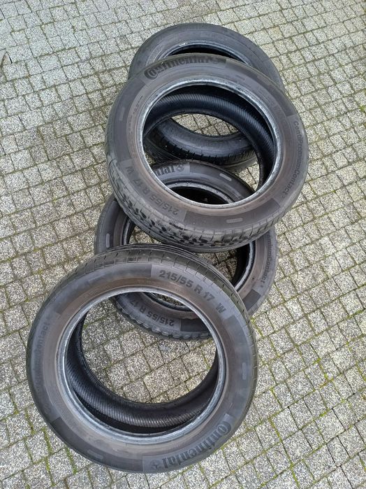 Cztery opony letnie 215/55 R17 W Continental ContiPremiumContact 5