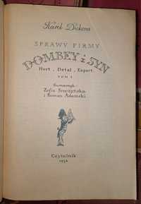 "Dombey i syn" Ch. Dickens tom 1 i 2 (rok wydania. 1954)