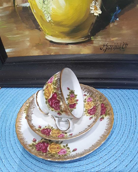 Porcelana filiżanka zestaw śniadaniowy Winterling Bavaria espresso
