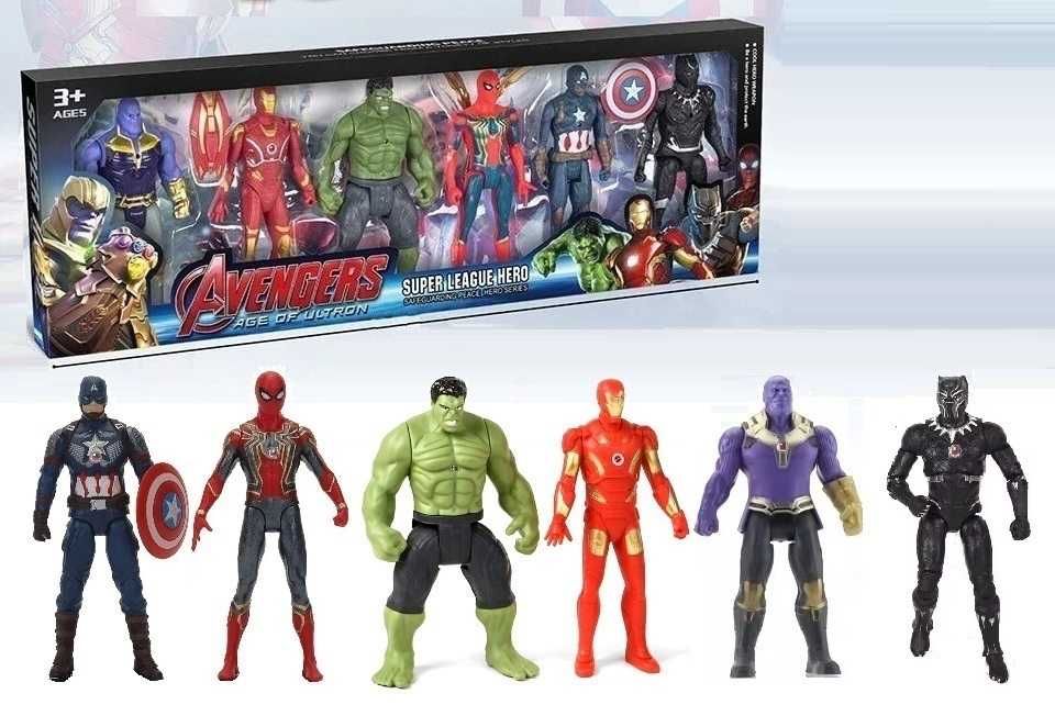 Набір фігурок Месники Людина-павук Капітан Америка Залізна людина Халк