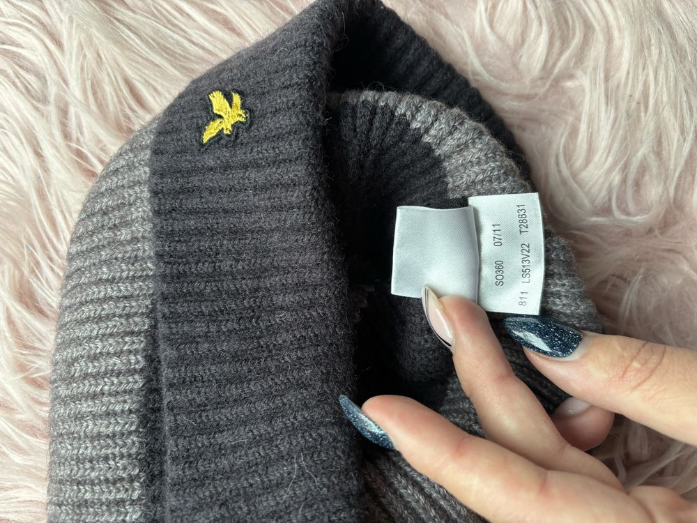 Lyle&Scott czapka zimowa z pomponem męska