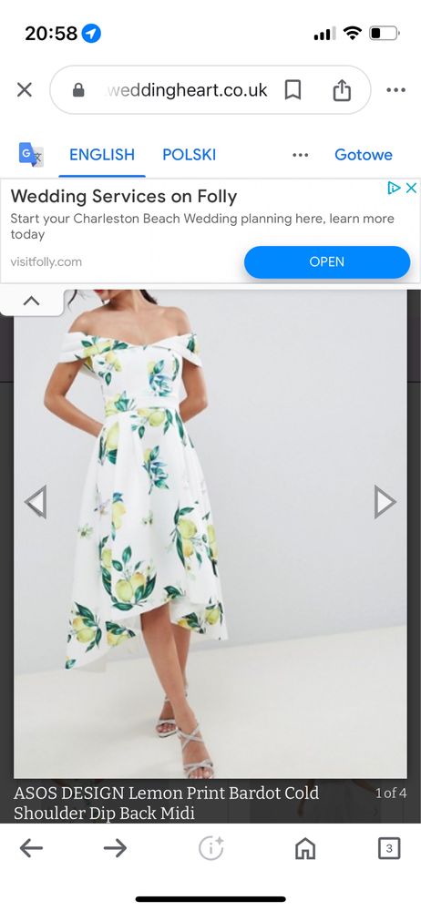 Asos 40 zalizona raz piankowa