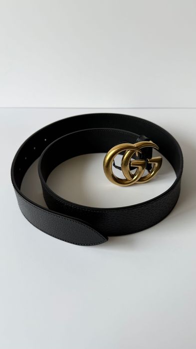 Pasek skórzany Gucci GG 85 cm, jak nowy!