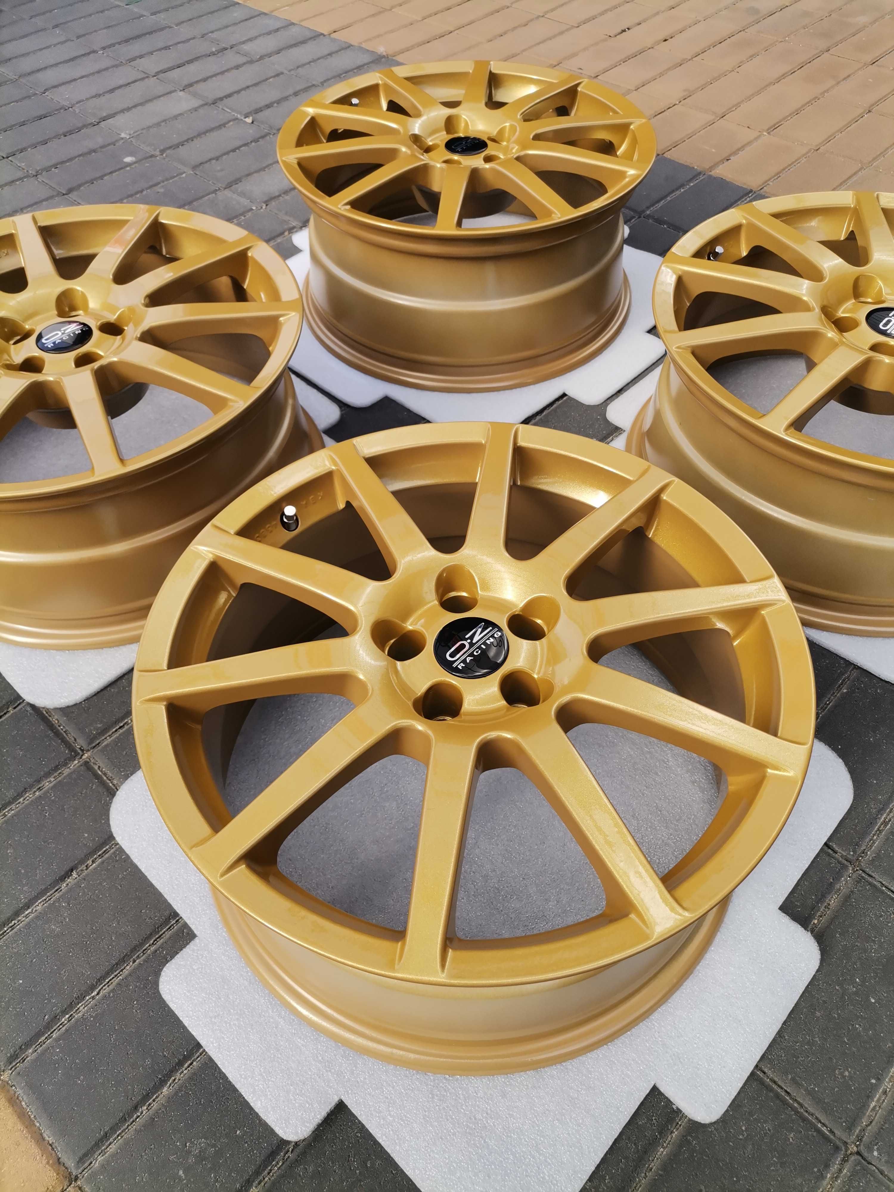 Oz 18" 5x100 8j Gold Śliczne Vw Skoda Seat Subaru.