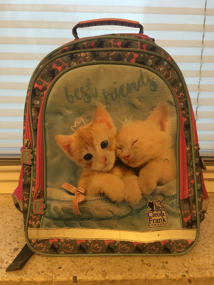 Plecak szkolny koty różowy
