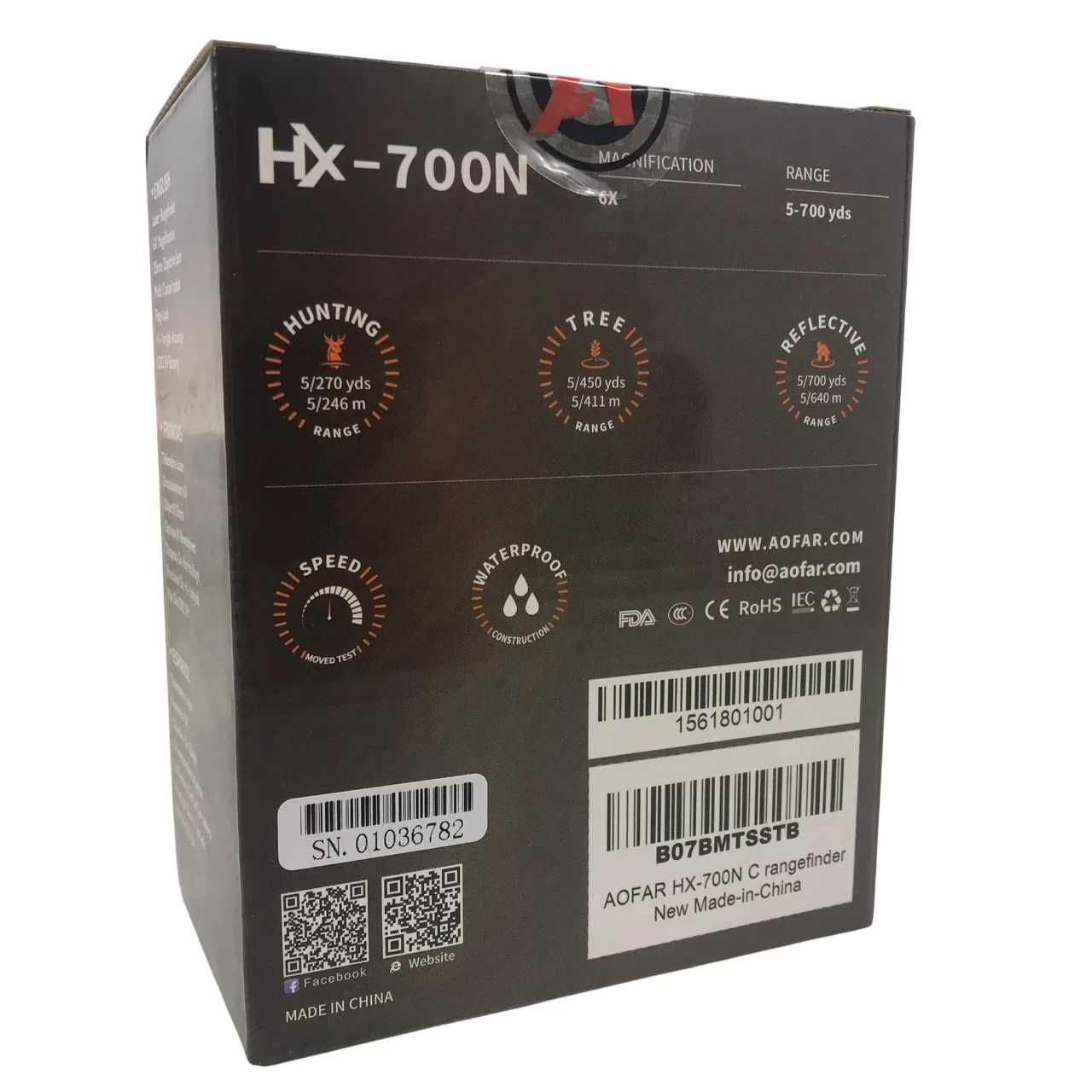 Laser aofar hx-700n golf range finder
